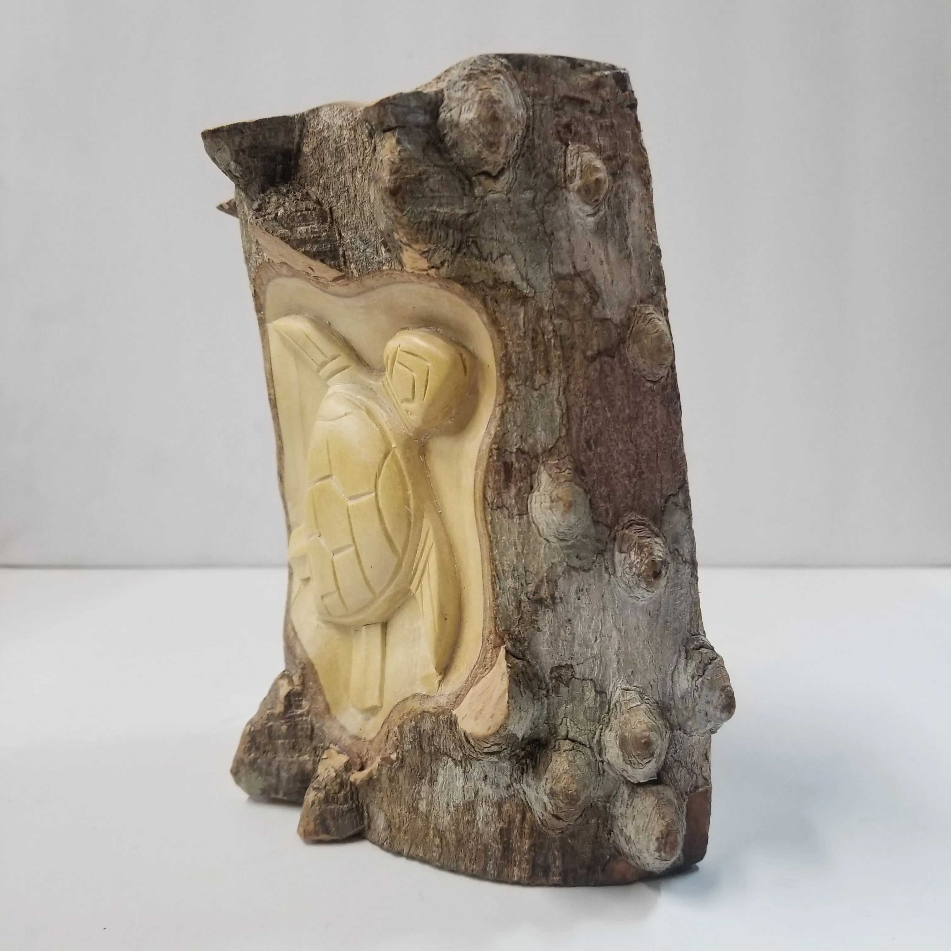 Turtle Wooden Carved Statue