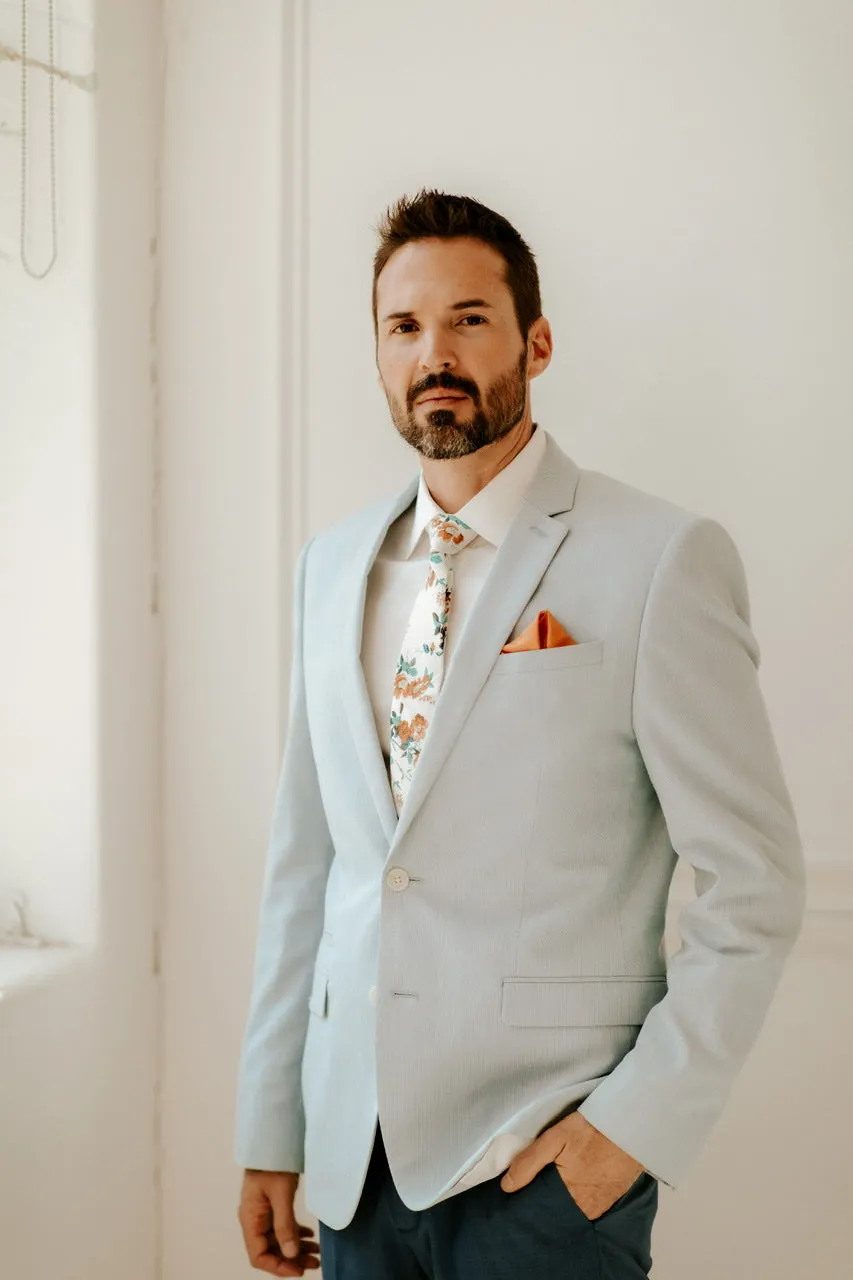Vaughn Cotton Floral Neck Tie