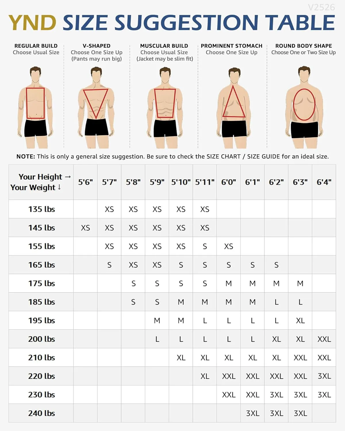 YND Men's Slim Fit 2 Button 3 Piece Suit Set, Solid Blazer Jacket Vest Pants & Tie